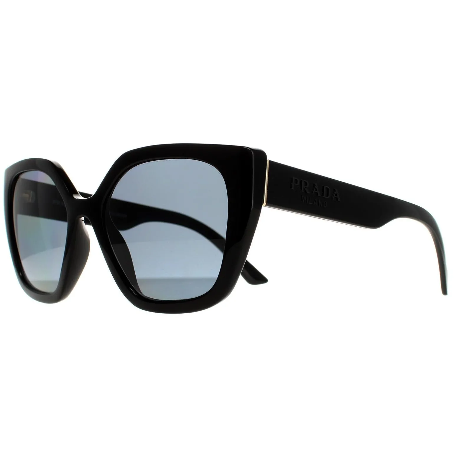 Prada Sunglasses PR24XS 1AB5Z1 Black Grey Polarized