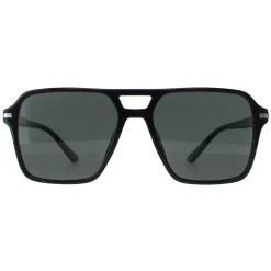 Prada Sunglasses PR20YS 1AB03R Black Green Polarized