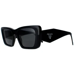 Prada Sunglasses PR08YS 1AB5S0 Black Dark Grey