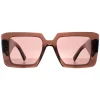 Prada Sunglasses PR23YS 17O60B Brown Transparent Light Brown
