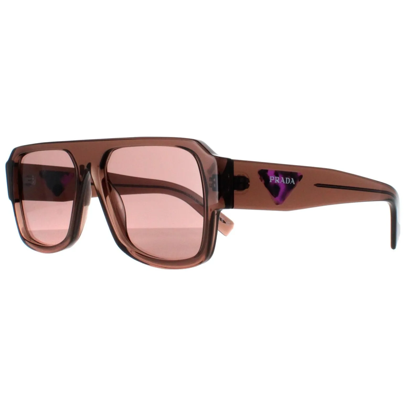 Prada Sunglasses PR22YS 17O60B Transparent Brown Light Brown