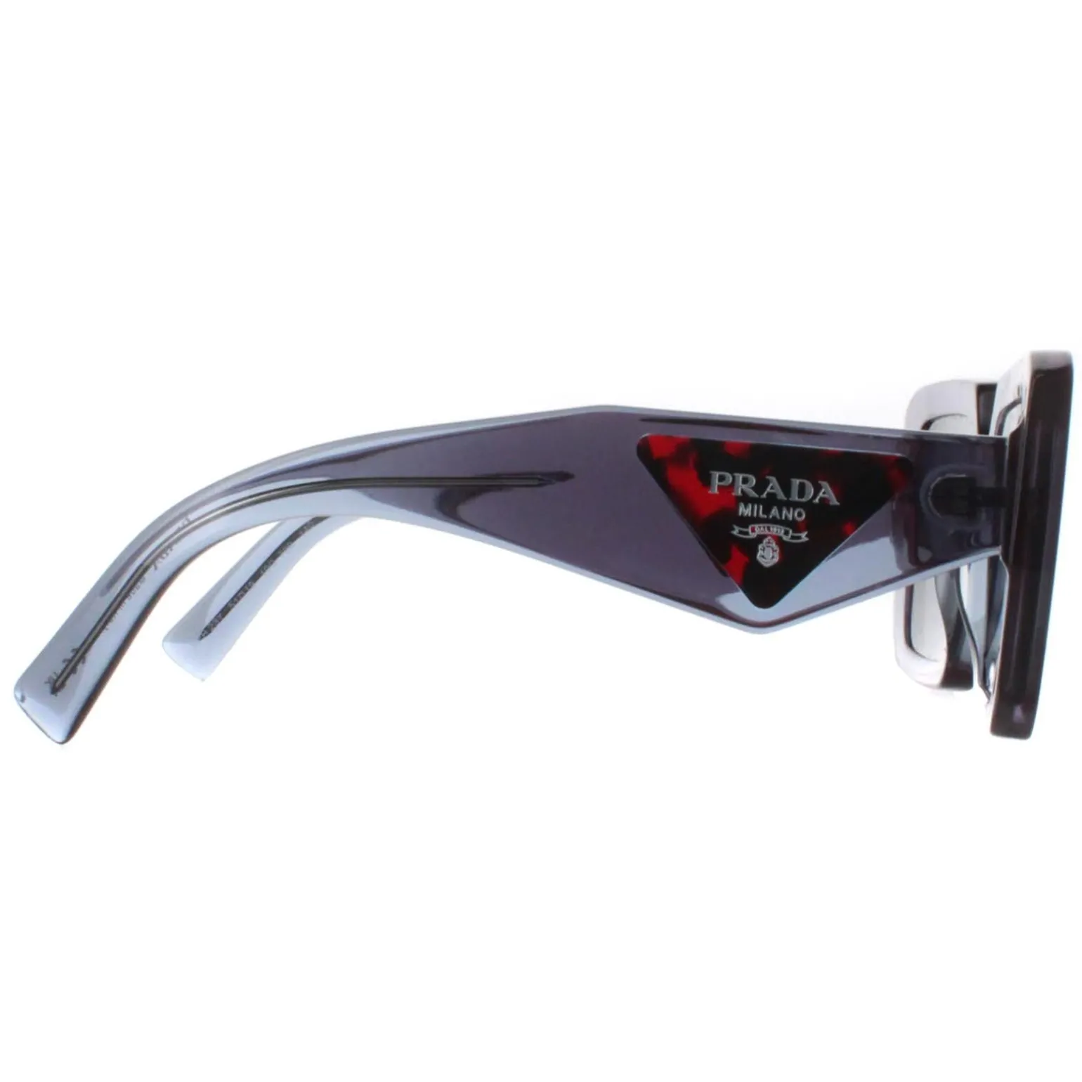Prada Sunglasses PR23YS 19O70B Transparent Graphite Dark Grey