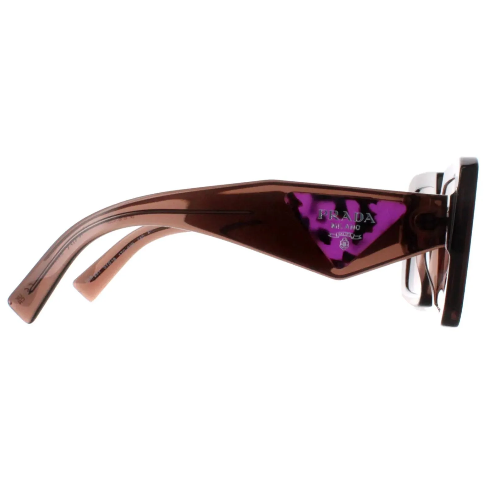 Prada Sunglasses PR23YS 17O60B Brown Transparent Light Brown