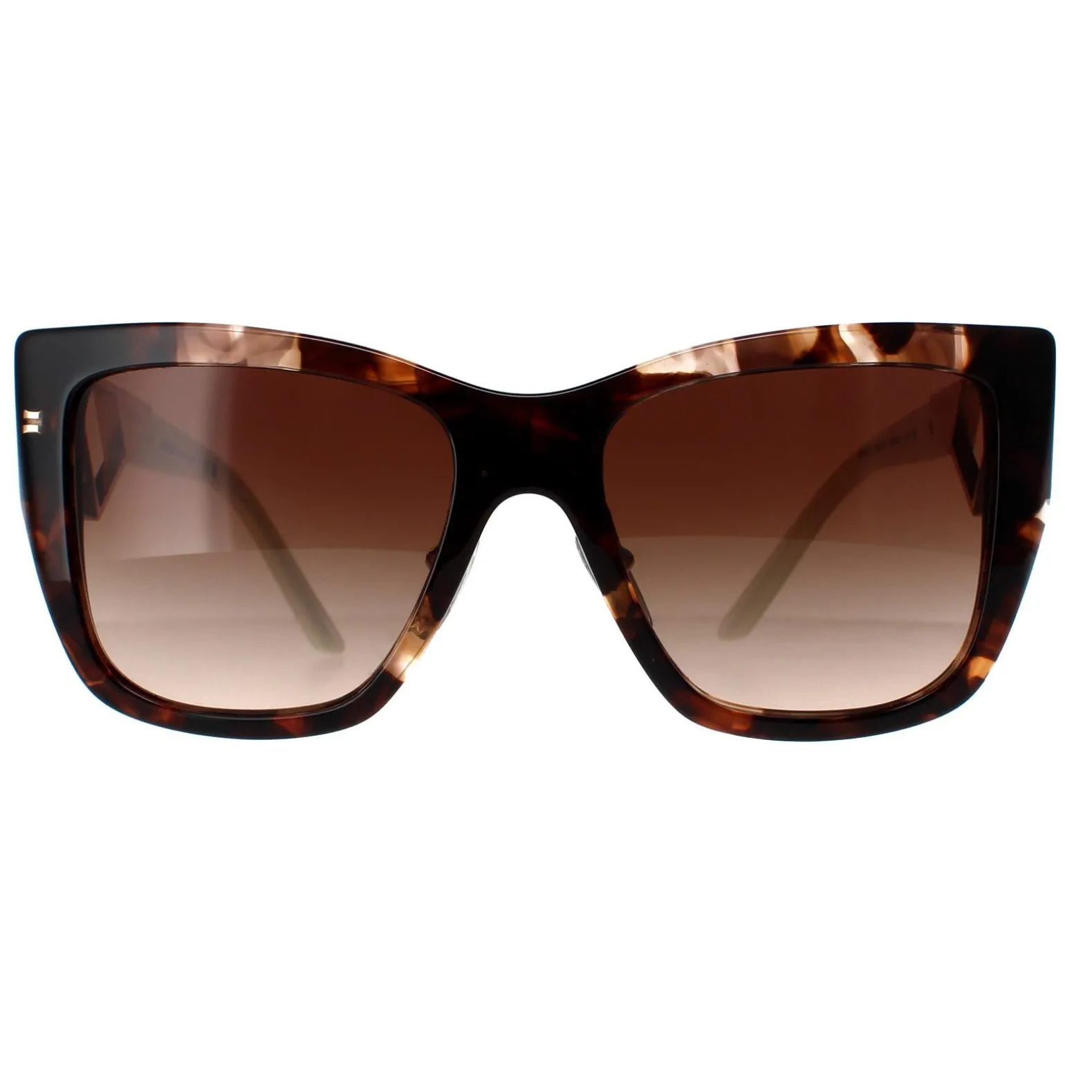 Prada Sunglasses PR21YS 07R6S1 Caramel Tortoise and White Brown Gradie