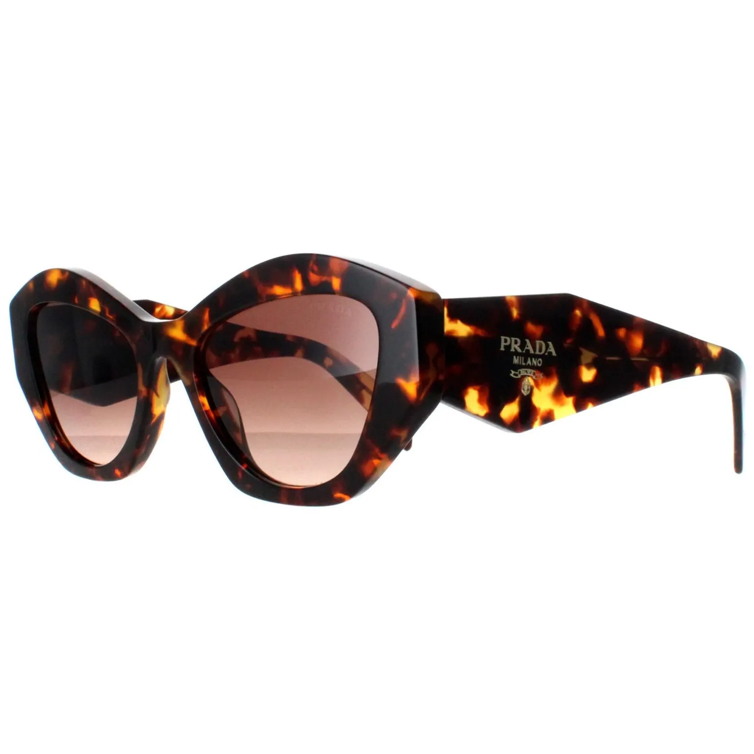 Prada Sunglasses PR07YS VAU6S1 Honey Havana Brown Gradient