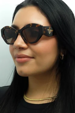 Prada Sunglasses PR07YS VAU6S1 Honey Havana Brown Gradient