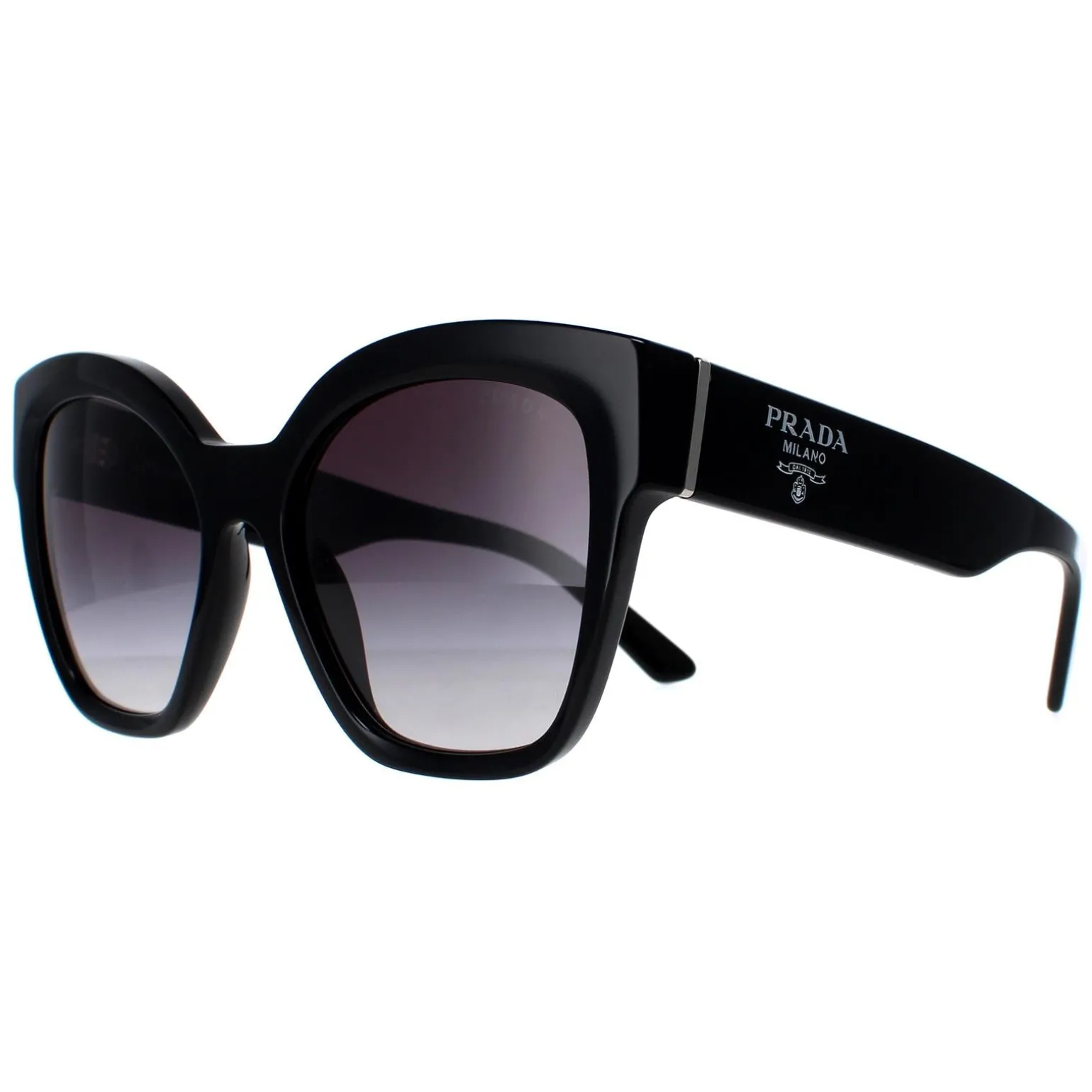 Prada Sunglasses PR17ZS 1AB09S Black Grey Gradient