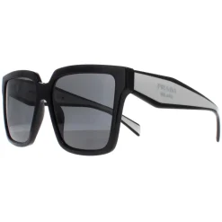 Prada Sunglasses PR24ZS 1AB5S0 Black Dark Grey