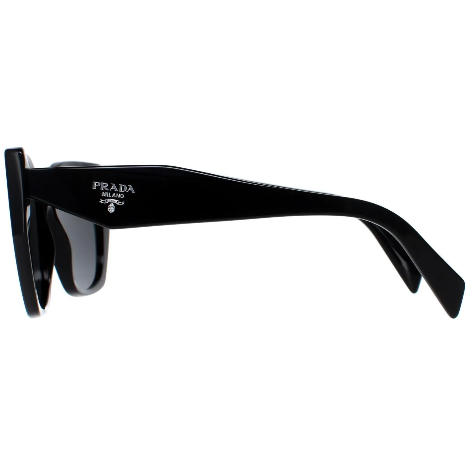 Prada Sunglasses PR19ZS 1AB5S0 Black Dark Grey