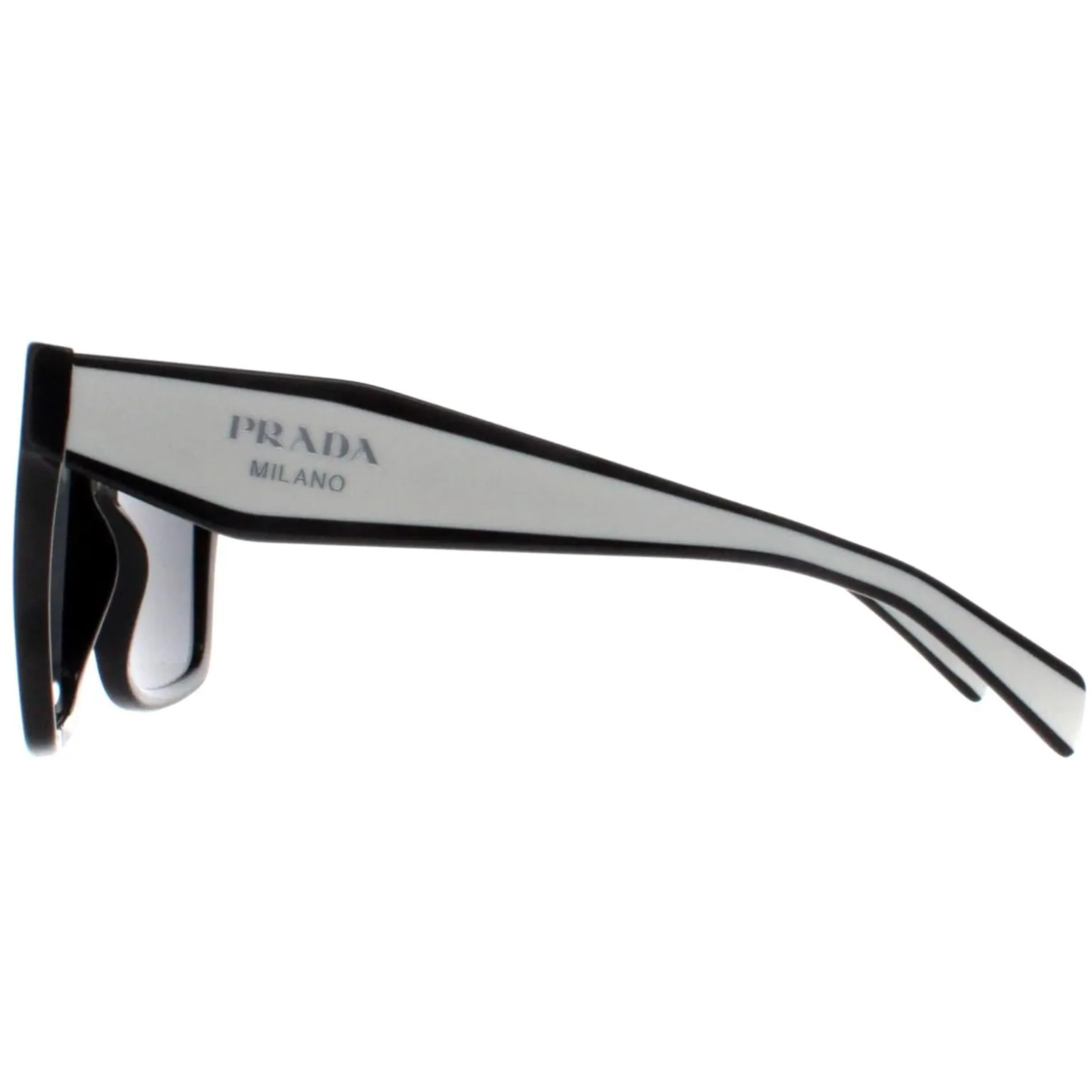 Prada Sunglasses PR24ZS 1AB5S0 Black Dark Grey