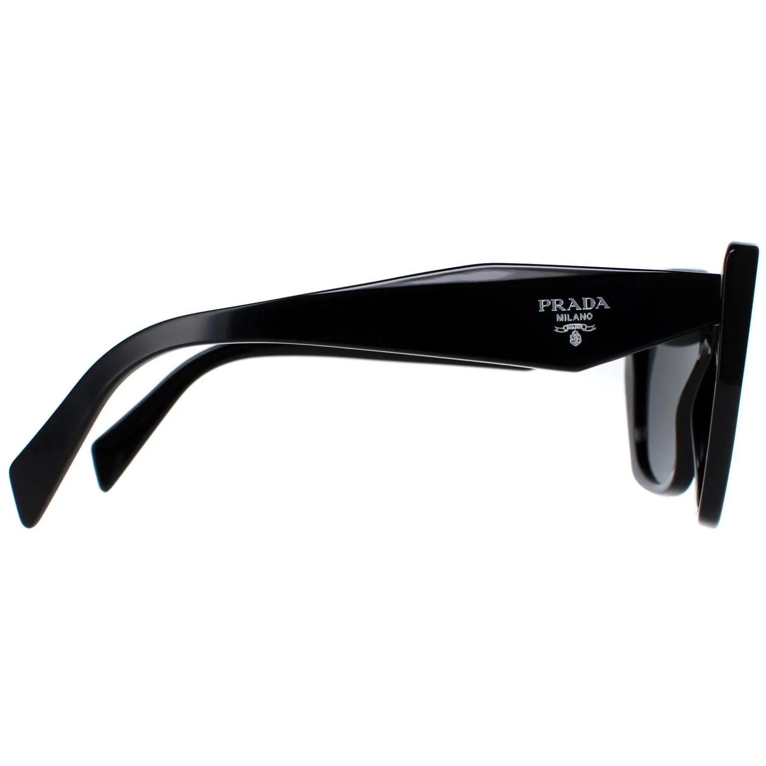 Prada Sunglasses PR19ZS 1AB5S0 Black Dark Grey