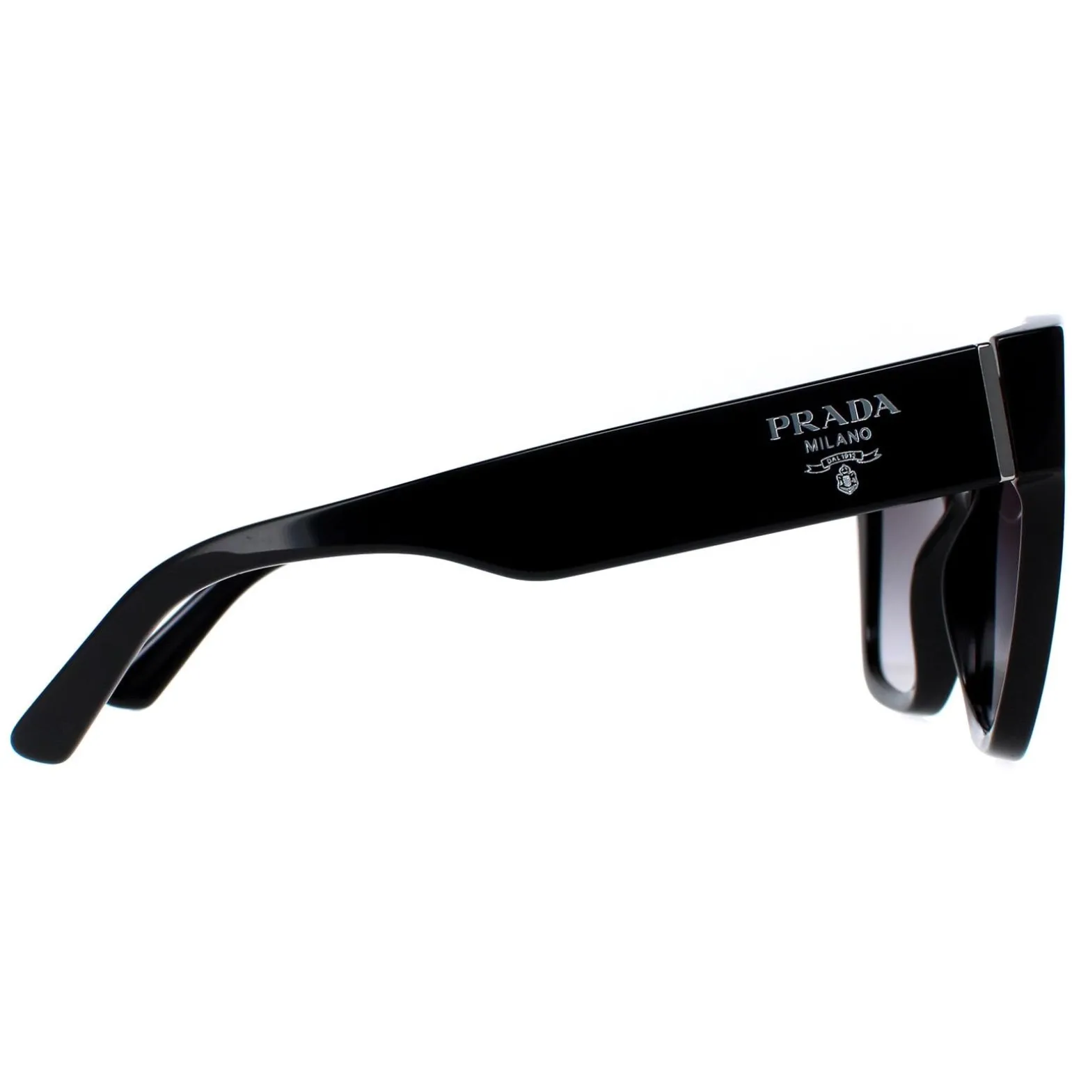 Prada Sunglasses PR17ZS 1AB09S Black Grey Gradient