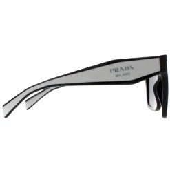 Prada Sunglasses PR24ZS 1AB5S0 Black Dark Grey