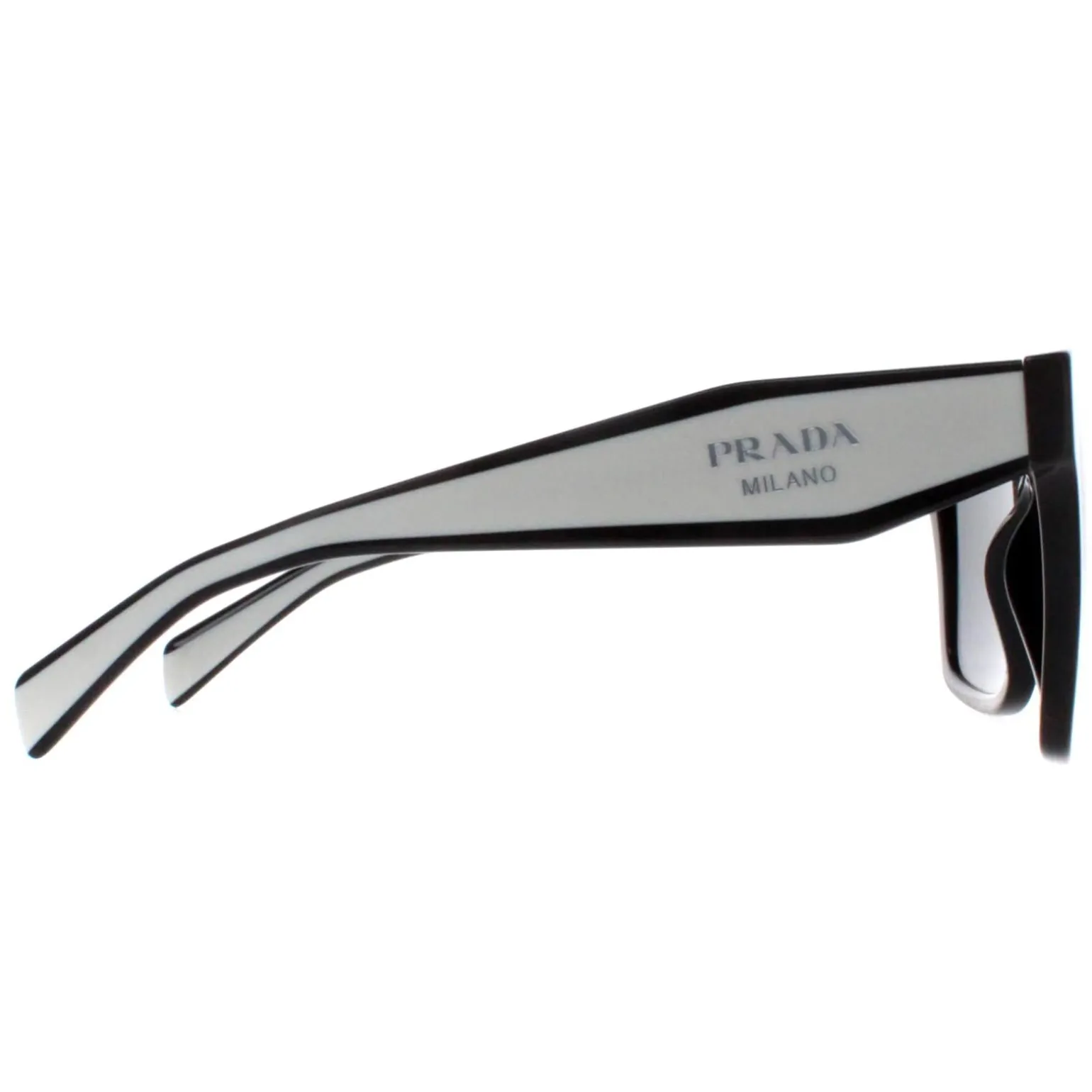 Prada Sunglasses PR24ZS 1AB5S0 Black Dark Grey