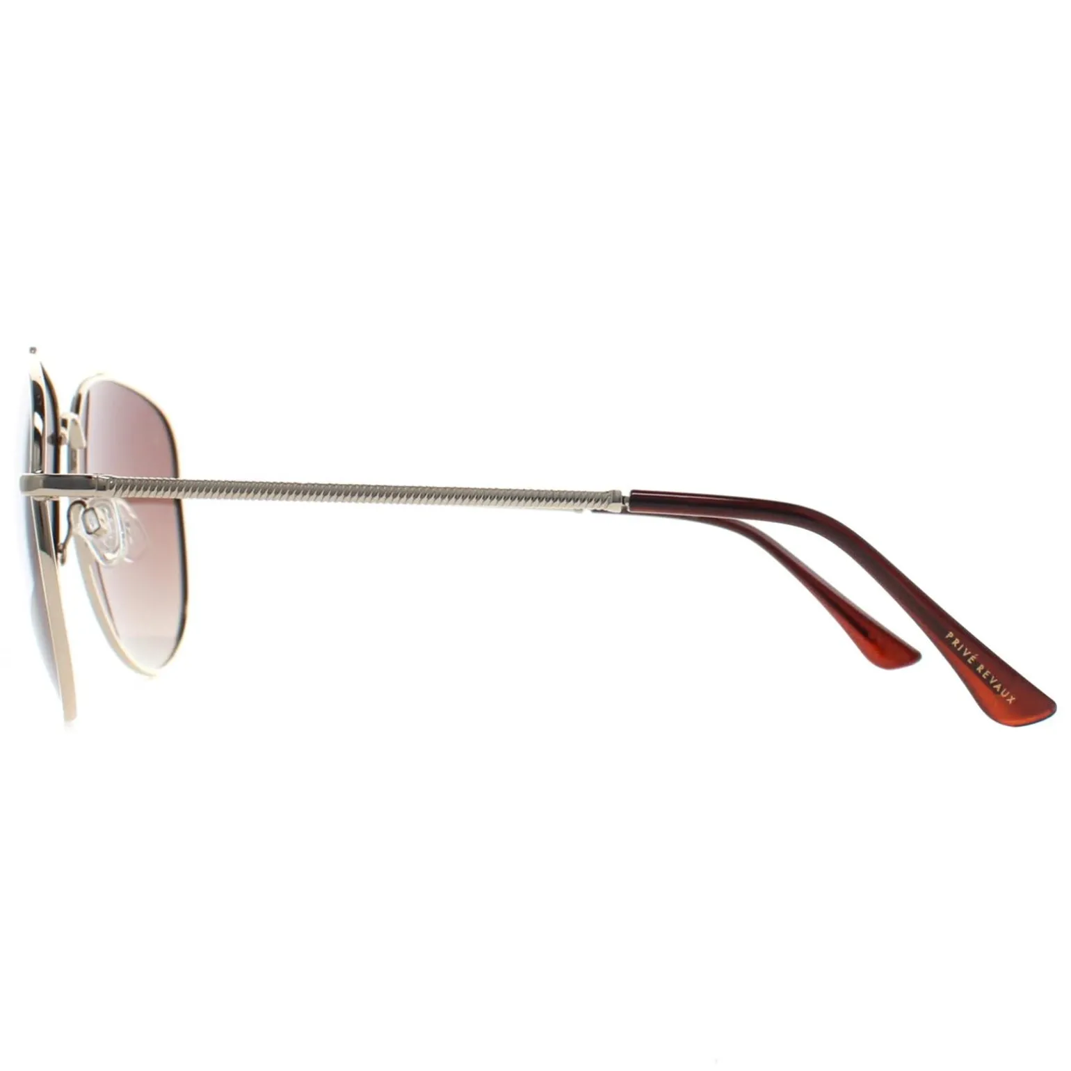 Prive Revaux Sunglasses Cali J5G Champagne Gold Brown Gradient
