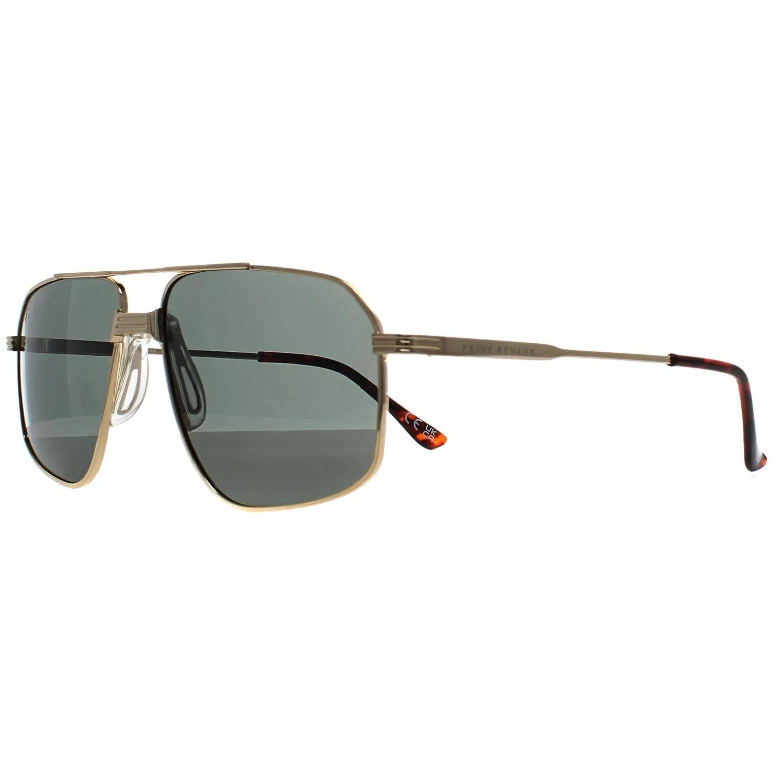 Prive Revaux Sunglasses Rico J5G UC Champagne Gold Green