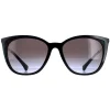 Ralph by Ralph Lauren Sunglasses RA5280 50018G Shiny Black Grey Gradie