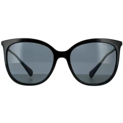 Ralph by Ralph Lauren Sunglasses RA5248 500181 Shiny Black Dark Grey P