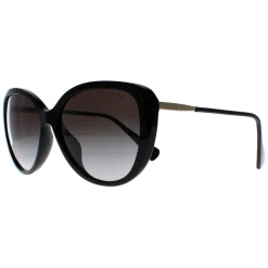 Ralph by Ralph Lauren Sunglasses RA5288U 50018G Shiny Black Grey Gradi