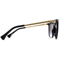 Ralph by Ralph Lauren Sunglasses RA5280 50018G Shiny Black Grey Gradie