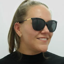 Ralph by Ralph Lauren Sunglasses RA5248 500181 Shiny Black Dark Grey P
