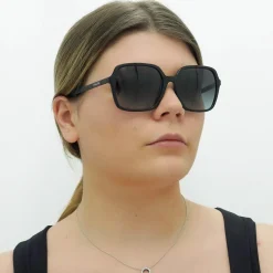 Ralph by Ralph Lauren Sunglasses RA5291U 50018G Shiny Black Grey Gradi