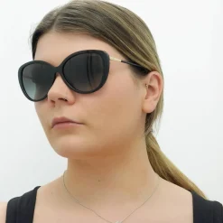 Ralph by Ralph Lauren Sunglasses RA5288U 50018G Shiny Black Grey Gradi