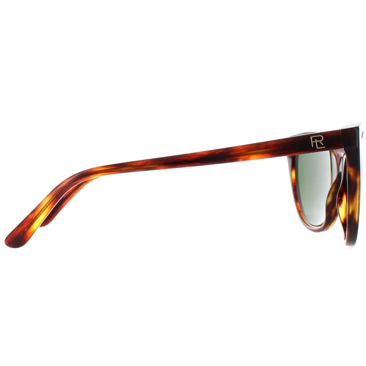 Ralph Lauren Sunglasses RL8186 500771 Shiny Striped Havana Bottle Gree