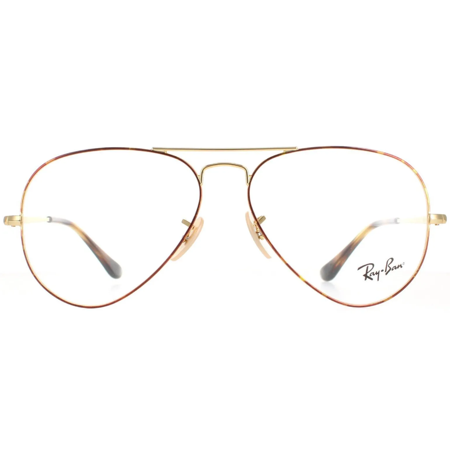 Ray-Ban Glasses Frames 6489 Aviator 2945 Gold Top on Havana 58mm Mens