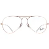 Ray-Ban Glasses Frames RX6489 Aviator 3094 Rose Gold Men Women