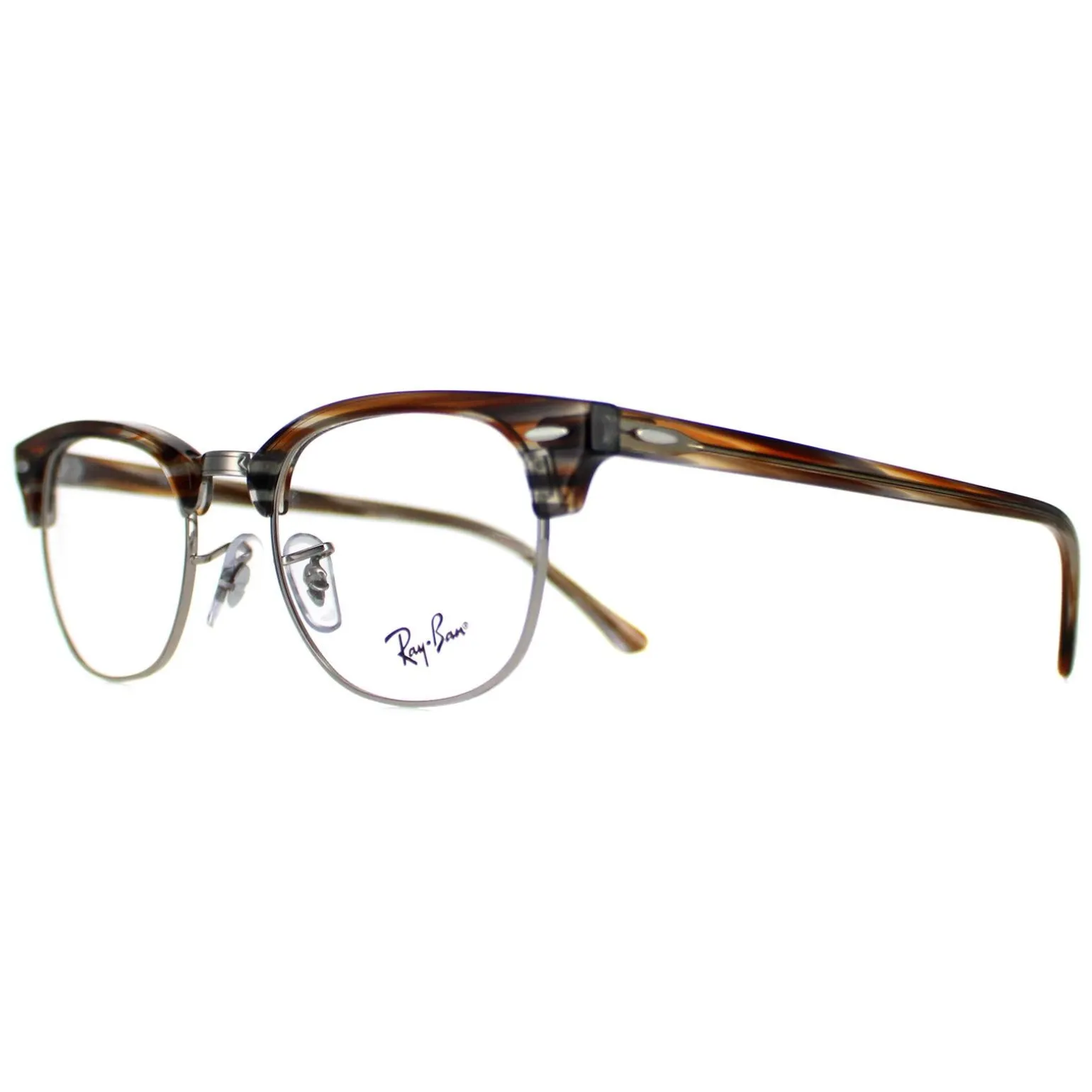Ray-Ban Glasses Frames RX5154 Clubmaster 5749 Polished Brown Men Women