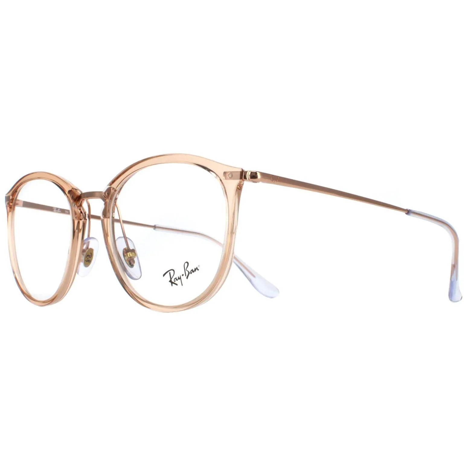 Ray-Ban Glasses Frames RX7140 8124 Transparent Light Brown Women
