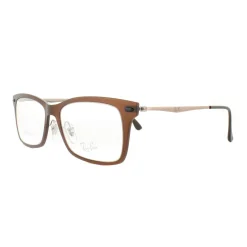 Ray-Ban Glasses Frames RX 7039 5450 Dark Matt Brown Mens Womens 53mm