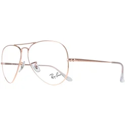 Ray-Ban Glasses Frames RX6489 Aviator 3094 Rose Gold Men Women