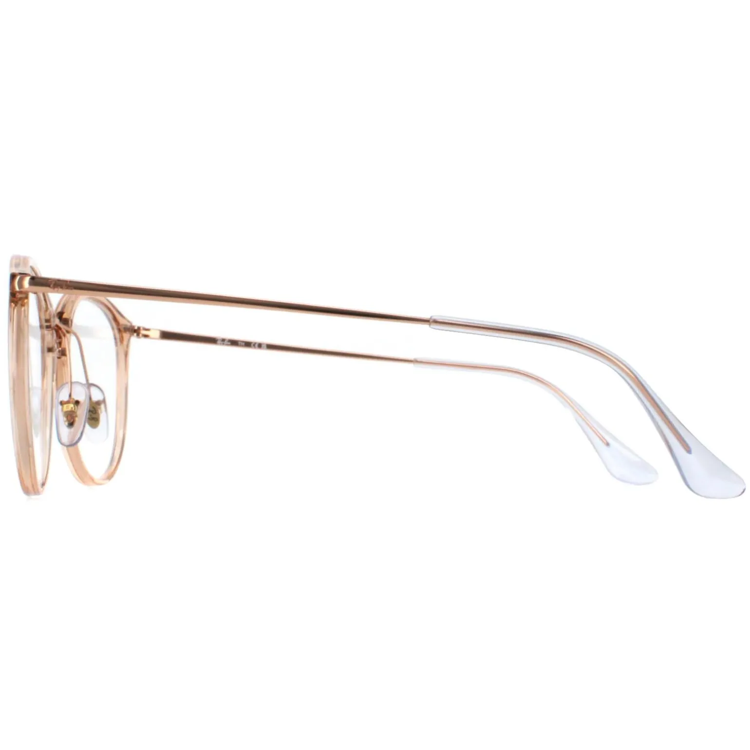 Ray-Ban Glasses Frames RX7140 8124 Transparent Light Brown Women