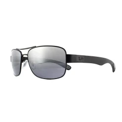 Ray-Ban Sunglasses 3522 006/82 Black Silver Mirror Polarized 61mm