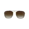 Ray-Ban Sunglasses 3588 905513 Gold Top On Brown Brown Gradient Dark B