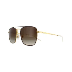 Ray-Ban Sunglasses 3588 905513 Gold Top On Brown Brown Gradient Dark B