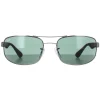 Rayban Sunglasses 3445 004 Gunmetal Green