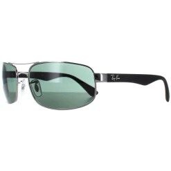 Rayban Sunglasses 3445 004 Gunmetal Green