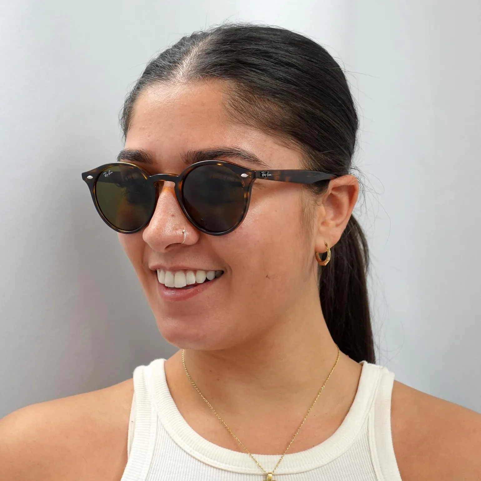 Ray-Ban Sunglasses 2180 710/73 Tortoise Brown B-15