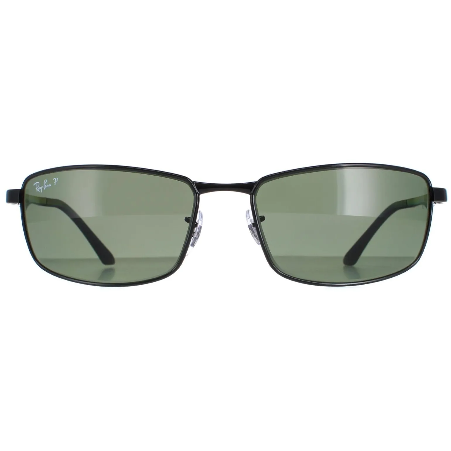 Ray-Ban Sunglasses 3498 002/9A Black Polarized Green