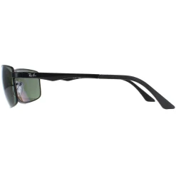 Ray-Ban Sunglasses 3498 002/9A Black Polarized Green