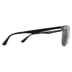Ray-Ban Sunglasses 3569 90049A Black Silver Green Polarized