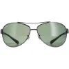 Ray-Ban Sunglasses 3386 Gunmetal Polarized Green 004/9A 63mm