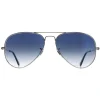 Ray-Ban Sunglasses Aviator 3025 Silver Gradient Light Blue 003/3F 62mm