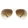 Ray-Ban Sunglasses Aviator Metal II RB3689 914751 Gold Brown Gradient