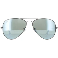 Ray-Ban Sunglasses Aviator 3025 029/30 Gunmetal Green Silver Mirror 58