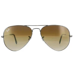 Ray-Ban Sunglasses Aviator RB3025 004/51 Gunmetal Brown Gradient Mediu