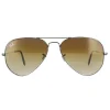 Ray-Ban Sunglasses Aviator RB3025 004/51 Gunmetal Brown Gradient Small